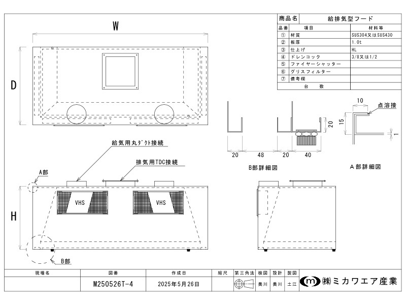 給排気型フード
